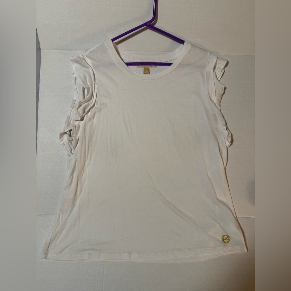 Michael Kors white sleeveless  Tee